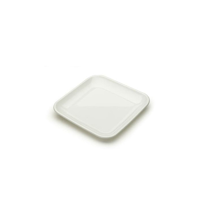 Plastové Talíř pro Ochutnávky Bílý 6x6x1 cm Plastové Talíř pro Ochutnávky Bílý 6x6x1 cm