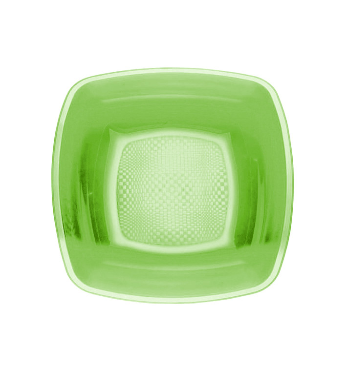 Plastové Talíř Hluboký Zelené Vápno Square PP 180mm (25 Ks) Plastové Talíř Hluboký Zelené Vápno Square PP 180mm (25 Ks)