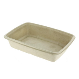 Obaly z Cukrové Třtiny PLA 580ml 19x14x3cm (300 Ks)