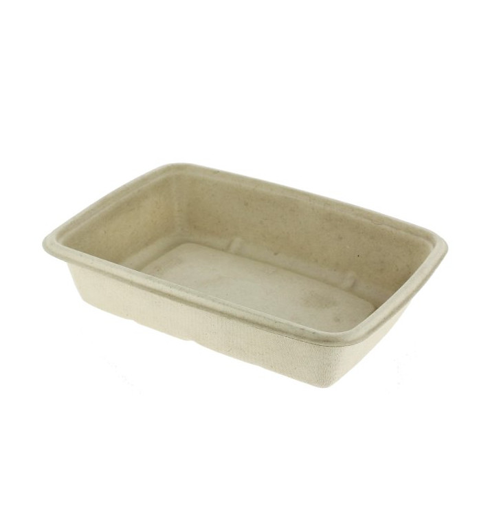 Obaly z Cukrové Třtiny PLA 580ml 19x14x3cm (300 Ks) Obaly z Cukrové Třtiny PLA 580ml 19x14x3cm (300 Ks)