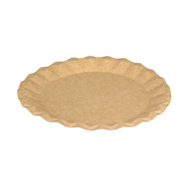 Kartonové Talíře Kraft “Flower” Ø18cm 225g/m² (50 Ks)