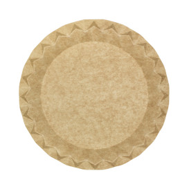 Kartonové Talíře Kraft “Flower” Ø23cm 245g/m² (600 Ks)