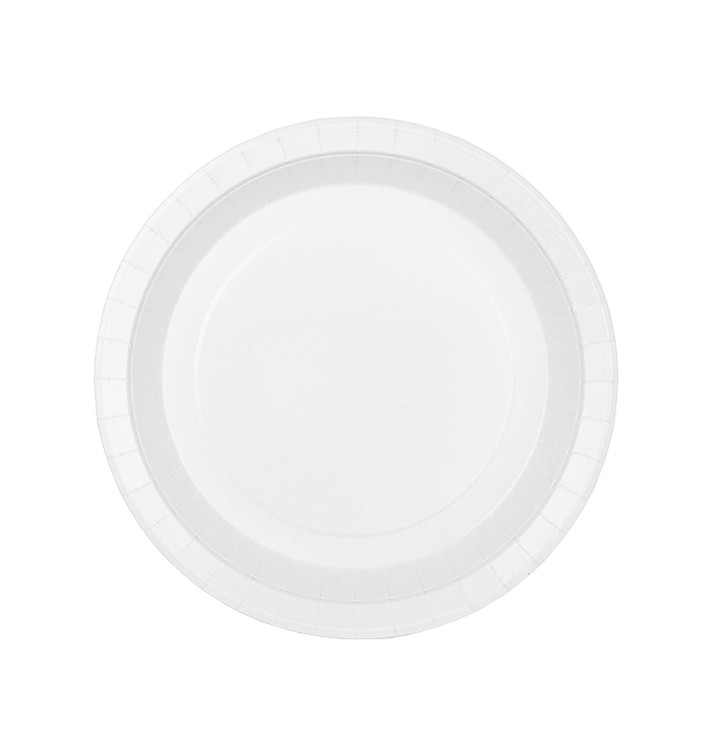 Kartonové Talíře Kulatý Proti Tukům Bílá Ø22cm 200g/m² (400 Ks) Kartonové Talíře Kulatý Proti Tukům Bílá Ø22cm 200g/m² (400 Ks)