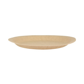 Kartonové Talíře Kulatý Proti Tukům Kraft Ø22cm 195g/m² (50 Ks)