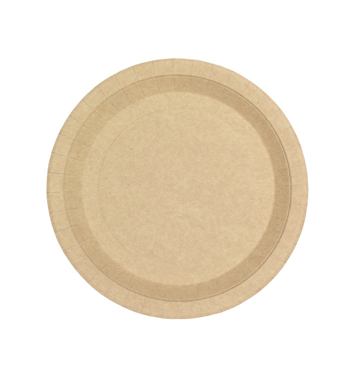 Kartonové Talíře Kulatý Proti Tukům Kraft Ø22cm 245g/m² (350 Ks) Kartonové Talíře Kulatý Proti Tukům Kraft Ø22cm 245g/m² (350 Ks)