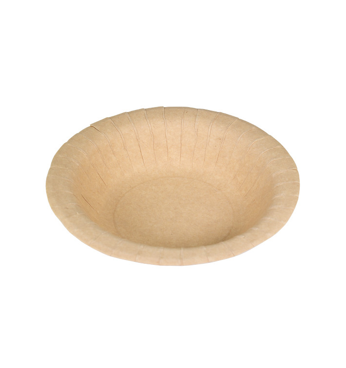 Kartonové Talíř Hluboký Proti Tukům Kraft Ø19cm 245g/m² (500 Ks) Kartonové Talíř Hluboký Proti Tukům Kraft Ø19cm 245g/m² (500 Ks)