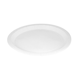 Kartonové Talíře Kulatý Proti Tukům Bílá Ø26cm 250g/m² (50 Ks)