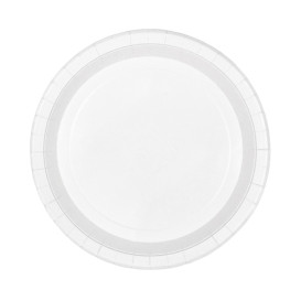 Kartonové Talíře Kulatý Proti Tukům Bílá Ø26cm 250g/m² (350 Ks)