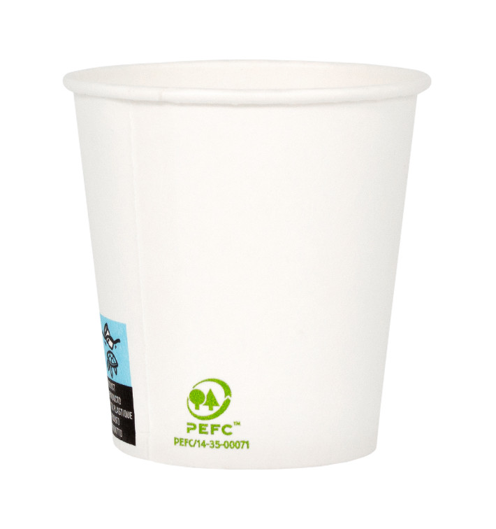 Kartonové Kelímek 4 Oz/120ml Bílý Ø6,2 cm (2000 Ks) Kartonové Kelímek 4 Oz/120ml Bílý Ø6,2 cm (2000 Ks)