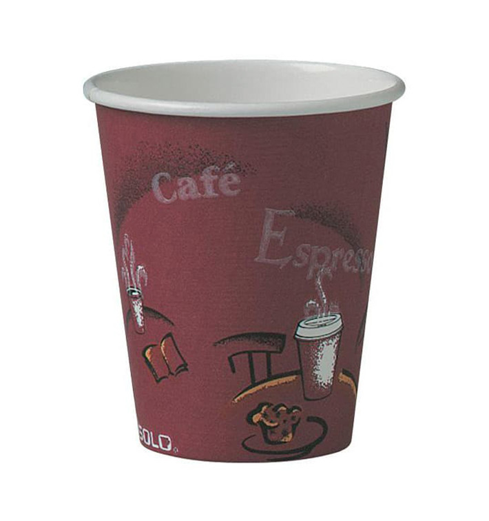 Kartonové Kelímek 8 Oz/240ml " Bistro " Ø8,0cm (50 Ks) Kartonové Kelímek 8 Oz/240ml " Bistro " Ø8,0cm (50 Ks)