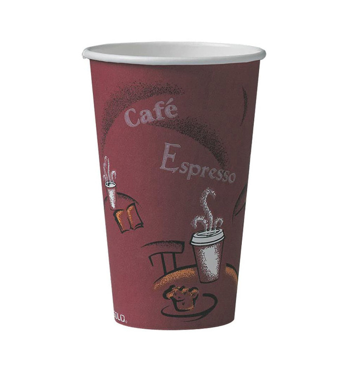 Kartonové Kelímek 16 Oz/500ml " Bistro " Ø8,9cm (50 Ks) Kartonové Kelímek 16 Oz/500ml " Bistro " Ø8,9cm (50 Ks)