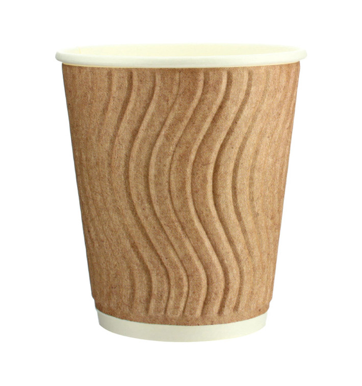 Kartonové Kelímek Zvlněný 9 Oz/270ml Kraft Ø8,0cm (30 Ks) Kartonové Kelímek Zvlněný 9 Oz/270ml Kraft Ø8,0cm (30 Ks)