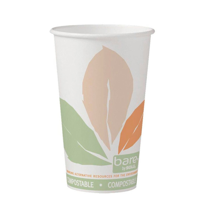 Kartonové Kelímek PLA Bare 16 Oz/500ml Ø8,9cm (50 Ks) Kartonové Kelímek PLA Bare 16 Oz/500ml Ø8,9cm (50 Ks)