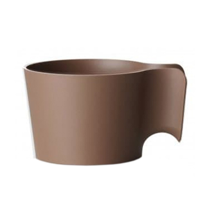 Plastový Držák na Kávu "Cupholder" Hnědý (12 Ks) Plastový Držák na Kávu "Cupholder" Hnědý (12 Ks)