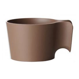 Plastový Držák na Kávu "Cupholder" Hnědý (96 Ks)