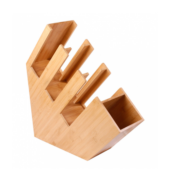 Bambusový Zásobník na Kelímků, Víka a Brčka 14x50x50cm (2 Ks) Bambusový Zásobník na Kelímků, Víka a Brčka 14x50x50cm (2 Ks)