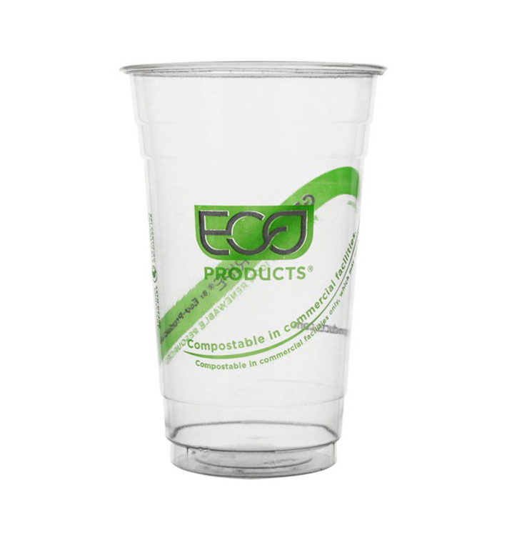 Kelímek Kukuřičný Škrob PLA " Green Stripe " 590ml (50 Ks) Kelímek Kukuřičný Škrob PLA " Green Stripe " 590ml (50 Ks)