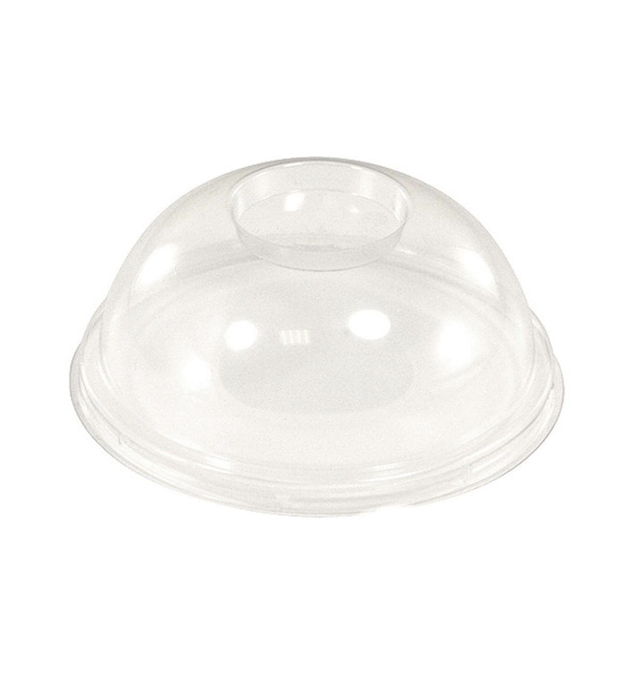 Plastové Víčko na Kelímek Vypouklé bez Otvoru PLA Průhledný Ø9,5cm (2000 Ks) Plastové Víčko na Kelímek Vypouklé bez Otvoru PLA Průhledný Ø9,5cm (2000 Ks)