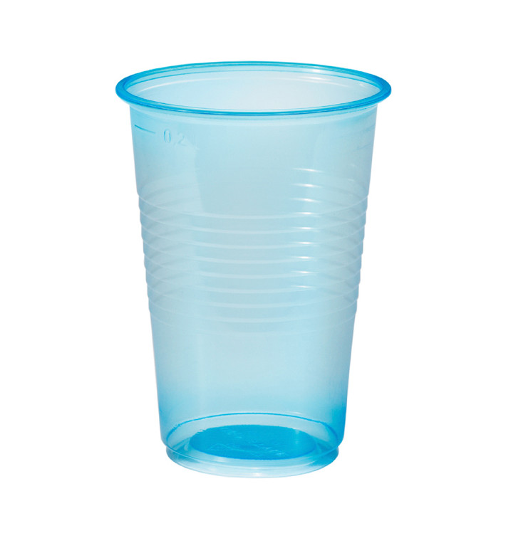 Plastové Kelímek PP Modrý Průhledný 230ml (100 Ks) Plastové Kelímek PP Modrý Průhledný 230ml (100 Ks)