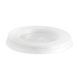 Ploché Víčko s Křížem PS Průhledný Ø7cm (1500 Ks)