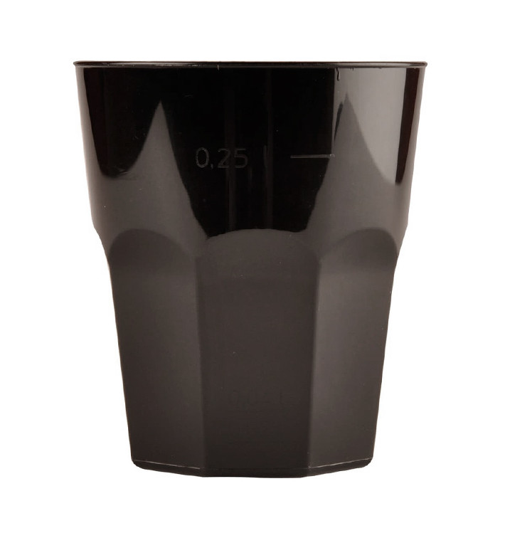 Plastové Kelímek na Koktejl Černá PP Ø84mm 270ml (20 Ks) Plastové Kelímek na Koktejl Černá PP Ø84mm 270ml (20 Ks)