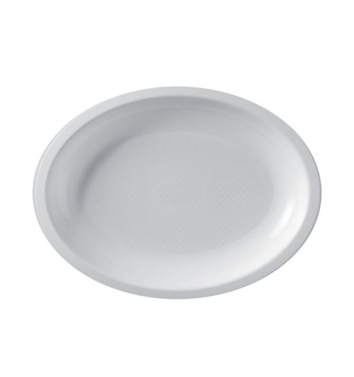 Podnos Oválný Bílá Round PP 315x220mm (25 Ks) Podnos Oválný Bílá Round PP 315x220mm (25 Ks)