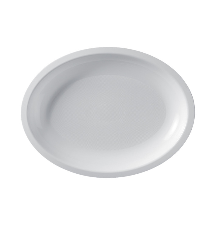 Podnos Oválný Bílá Round PP 255x190mm (50 Ks) Podnos Oválný Bílá Round PP 255x190mm (50 Ks)