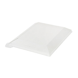 Víčko Plastové PET Průhledný 13x13cm (100 Ks)