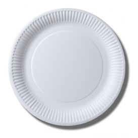 Papírové Talíř Biocoated Bílý Ø23cm (100 Ks)