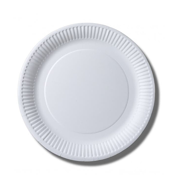 Papírové Talíř Biocoated Bílý Ø23cm (100 Ks)