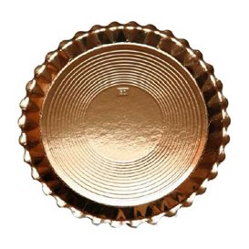 Kartonové Talíře Kulatý Zlatý Venuše 300 mm (50 Ks)