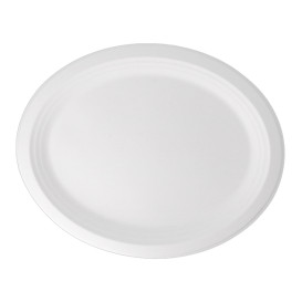 Podnos z Cukrové Třtiny Bílá 320x255x21mm (50 Ks)