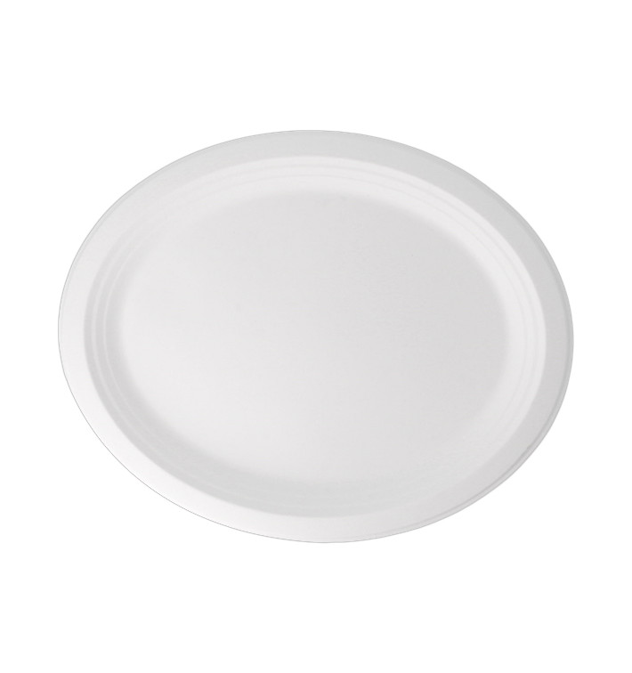 Podnos z Cukrové Třtiny Bílá 320x255x21mm (50 Ks) Podnos z Cukrové Třtiny Bílá 320x255x21mm (50 Ks)
