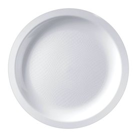 Plastové Talíř Plochá Bílý Round PP Ø185mm (50 Ks)