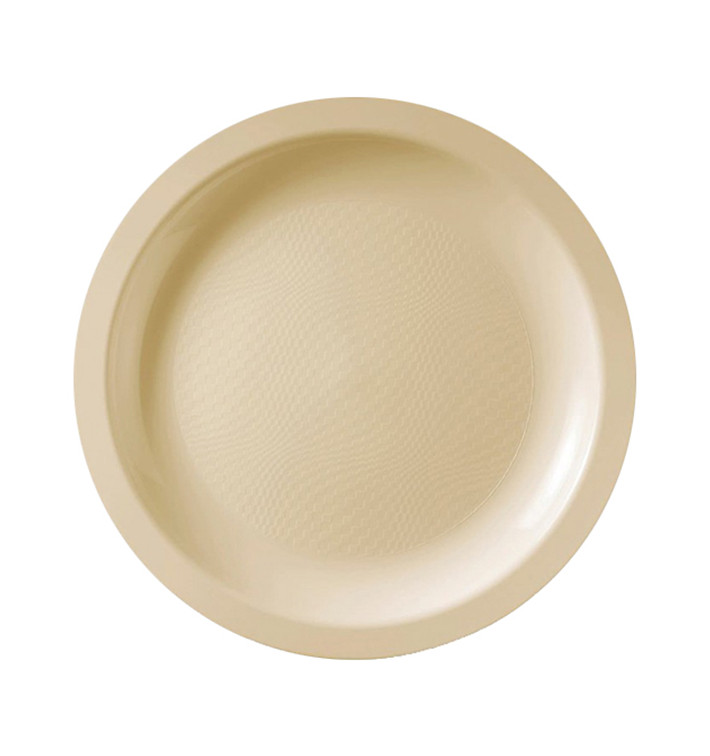 Plastové Talíř Plochá Krémový Round PP Ø185mm (600 Ks) Plastové Talíř Plochá Krémový Round PP Ø185mm (600 Ks)
