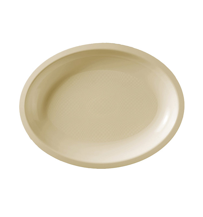 Podnos Oválný Krémový Round PP 255x190mm (600 Ks) Podnos Oválný Krémový Round PP 255x190mm (600 Ks)