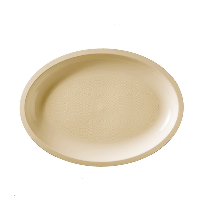 Podnos Oválný Krémový Round PP 315x220mm (300 Ks) Podnos Oválný Krémový Round PP 315x220mm (300 Ks)
