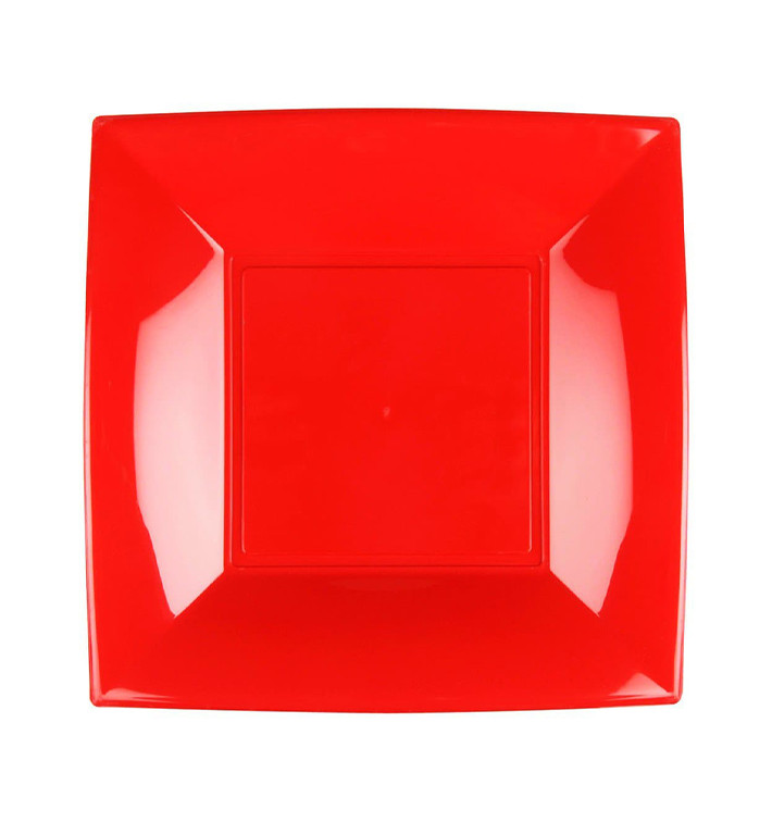 Plastové Talíř Plochá Červené Pěkný PP 180mm (25 Ks) Plastové Talíř Plochá Červené Pěkný PP 180mm (25 Ks)