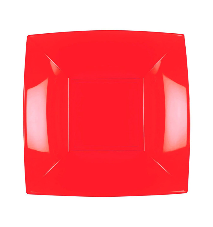 Plastové Talíř Hluboký Červené Pěkný PP 180mm (25 Ks) Plastové Talíř Hluboký Červené Pěkný PP 180mm (25 Ks)