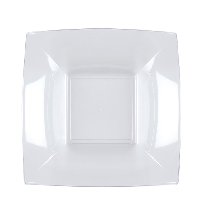 Plastové Talíř Hluboký Průhledný Pěkný PS 180mm (25 Ks) Plastové Talíř Hluboký Průhledný Pěkný PS 180mm (25 Ks)
