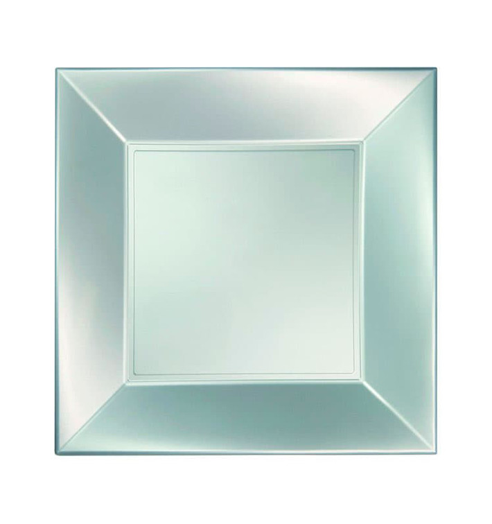 Plastové Talíř Plochá Stříbrný Pěkný Pearl PP 180mm (25 Ks) Plastové Talíř Plochá Stříbrný Pěkný Pearl PP 180mm (25 Ks)