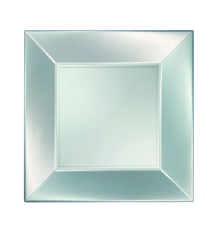 Plastové Talíř Plochá Stříbrný Pěkný Pearl PP 230mm (25 Ks) Plastové Talíř Plochá Stříbrný Pěkný Pearl PP 230mm (25 Ks)
