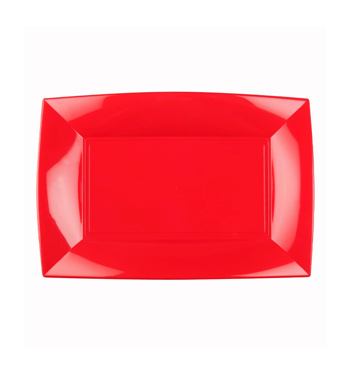 Podnos Plastový Červené Pěkný PP 280x190mm (12 Ks) Podnos Plastový Červené Pěkný PP 280x190mm (12 Ks)
