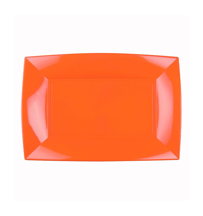 Podnos Plastový Oranžový Pěkný PP 280x190mm (12 Ks) Podnos Plastový Oranžový Pěkný PP 280x190mm (12 Ks)