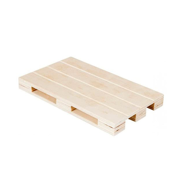 Podnos Mini Paleta Dřevěný 30x20x2 cm (1 Ks) Podnos Mini Paleta Dřevěný 30x20x2 cm (1 Ks)