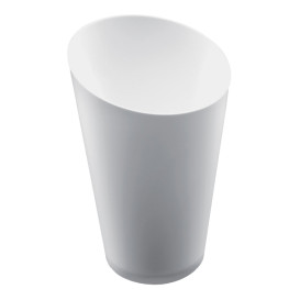 Kelímek pro Ochutnávky Kónické Vysoký Bílý 70 ml (25 Ks)