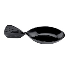 lžíce pro Ochutnávky Ryba Černá 120 mm (600 Ks)