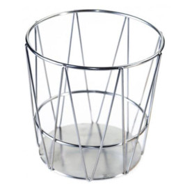 Koš Stůl Ocel Stříbrný Ø115x115mm (1 Ks)