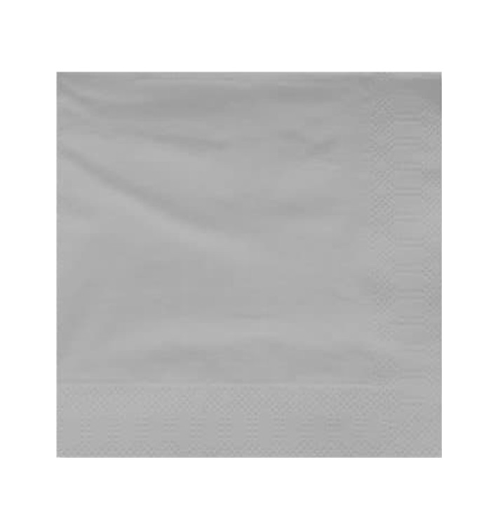 Papírové Ubrousky Dekorativní "Okraj" 20x20cm 2 Vrstvy Šedá (100 Ks) Papírové Ubrousky Dekorativní "Okraj" 20x20cm 2 Vrstvy Šedá (100 Ks)