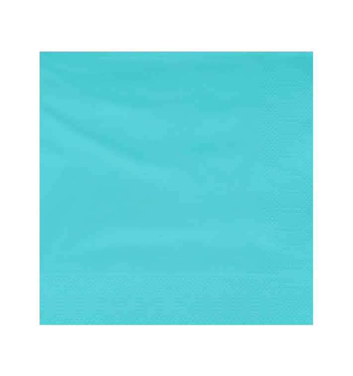 Papírové Ubrousky Dekorativní "Okraj" 20x20cm 2 Vrstvy Tyrkysová (6000 Ks) Papírové Ubrousky Dekorativní "Okraj" 20x20cm 2 Vrstvy Tyrkysová (6000 Ks)